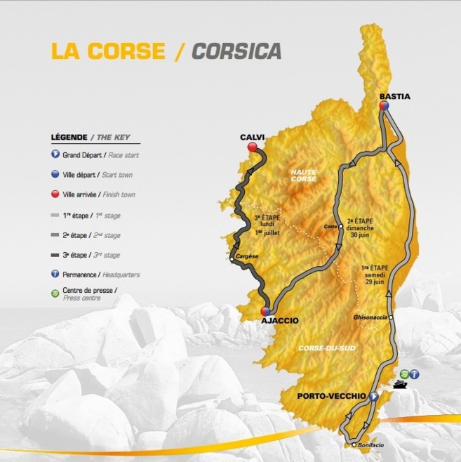 Tour de France cycliste 2013 en Corse