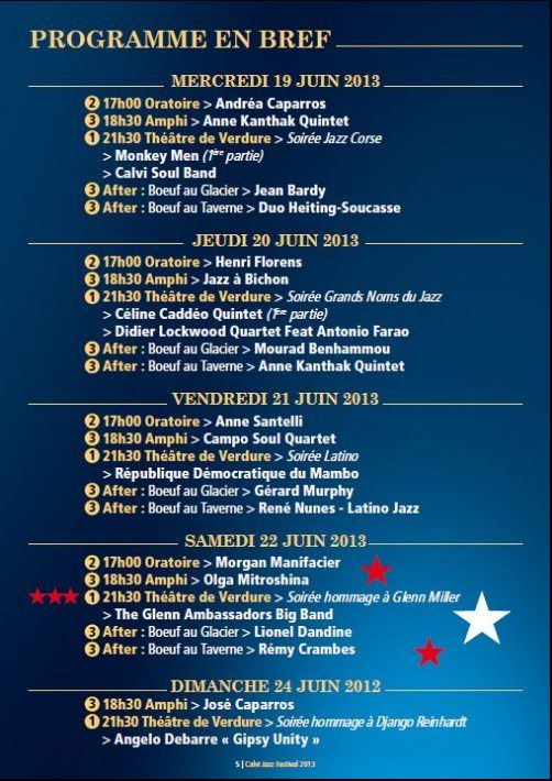 Calvi Jazz Festival 2013 Calvi Jazz Festival 2013