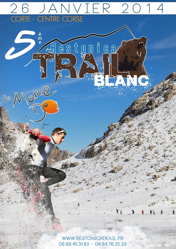 Le Trail Blanc à Corté le 26 Janvier Le Trail Blanc à Corté le 26 Janvier