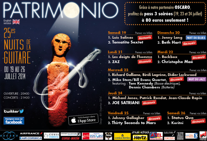 25 eme nuits de la guitare à Patrimonio 25 eme nuits de la guitare à Patrimonio