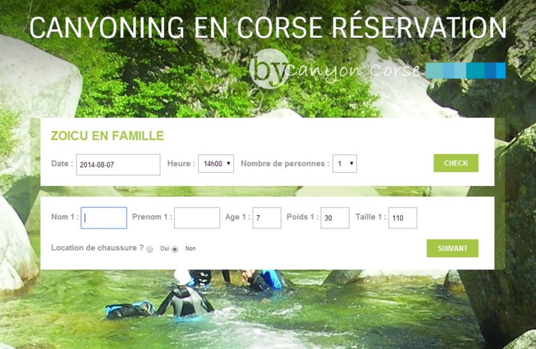 Besoin de fraîcheur ? Réservez un Canyon en Corse !