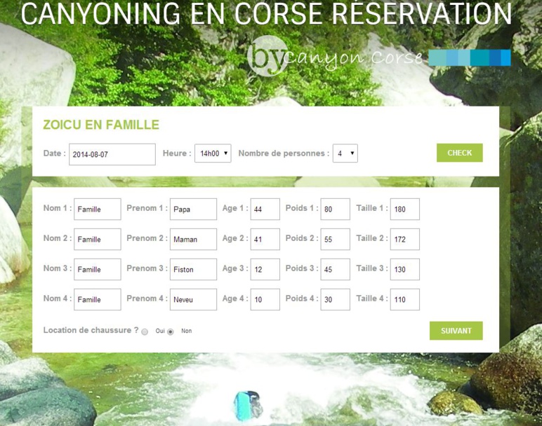Besoin de fraîcheur ? Réservez un Canyon en Corse !