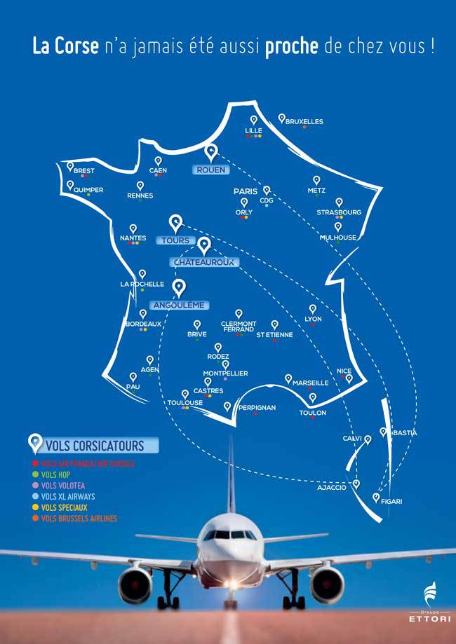 Les vols 2015 par Corsicatours Les vols 2015 par Corsicatours