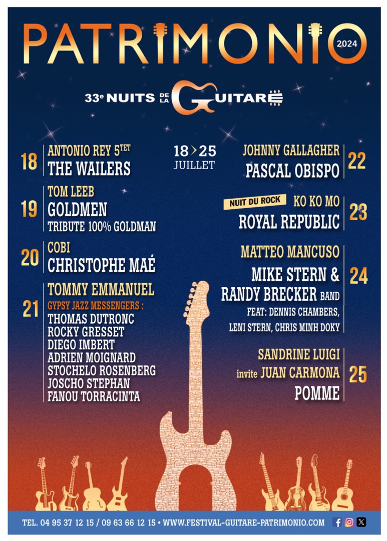 Les Nuits de la Guitare de Patrimonio 2024 Les Nuits de la Guitare de Patrimonio 2024