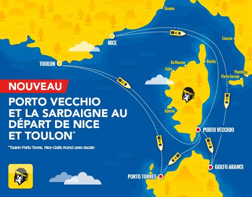 Nouvelles lignes Corsica Ferries en 2016