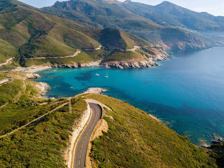 Les routes du Cap Corse en camping car