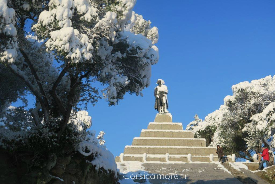 Le Casone et Napoléon sous la neige