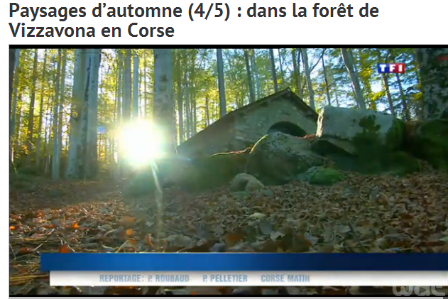 Les couleurs de l'automne en Corse...par TF1