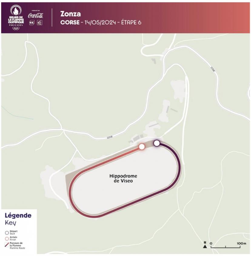 La flamme olympique en Corse