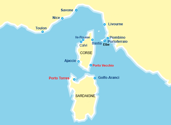Nouvelles lignes Corsica Ferries en 2016