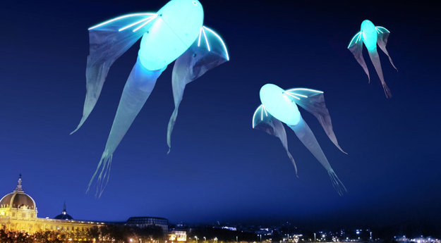 Le monde aquatique dans le ciel de Bonifacio au Festi Lumi. Photo DR corsematin.fr