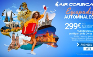 Air Corsica lance ses escapades automnales